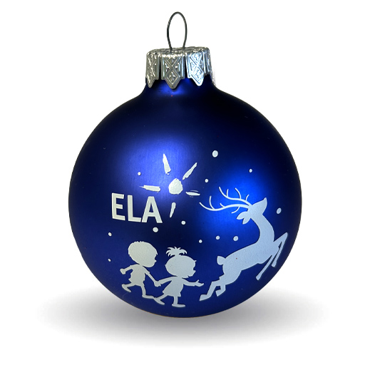 Christmas ornament (Matte blue)