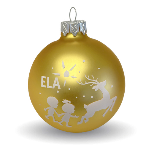 Christmas ornament (Matte gold)