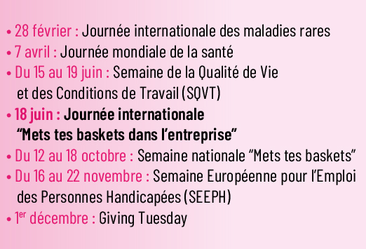 Calendrier solidaire 2026