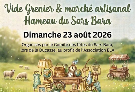 Vide-grenier au profit d'ELA à Berlaimont
